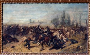 La carga de la Madonna della Scoperta (Batalla de Solferino y San Martino, 24 de junio de 1859)