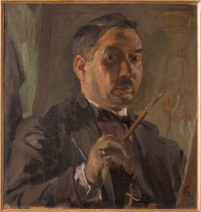 Autorretrato (óleo sobre madera)