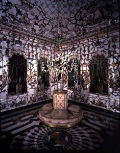 Esquina del Salón Chino ejecutado enteramente en porcelana, 1769