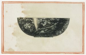 Bol de mármol negro de Giuseppe Grisoni
