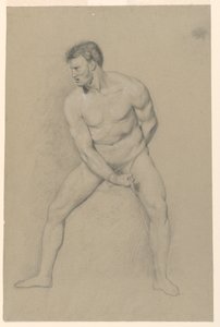 Estudio académico de un desnudo masculino de Giuseppe Longhi