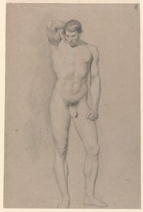Estudio académico de un desnudo masculino de Giuseppe Longhi