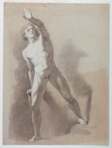 Estudio académico de un desnudo masculino
