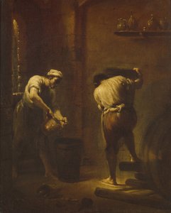 Escena en la bodega, ca 1710-1715