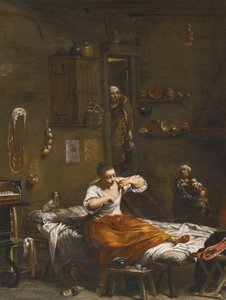 La caza de pulgas de Giuseppe Maria Crespi