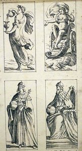 Cartas de tarot del siglo XVII por Giuseppe Maria Mitelli