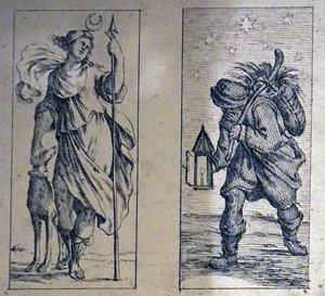 Cartas de tarot del siglo XVII por Giuseppe Maria Mitelli de Giuseppe Maria Mitelli