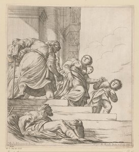 La reina Vasti es exiliada de Giuseppe Maria Mitelli