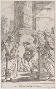 Llamada de San Mateo (detalle) de Giuseppe Maria Mitelli