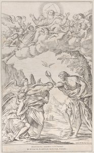 Placa 8: el bautismo de Cristo, 1678 de Giuseppe Maria Mitelli