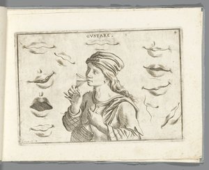 Gusto Gustare (título sobre objeto) de Giuseppe Maria Mitelli