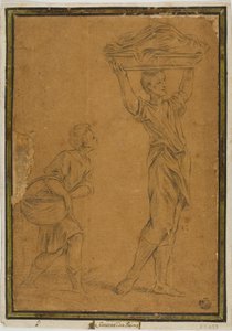 Dos niños con cestas de Giuseppe Maria Mitelli