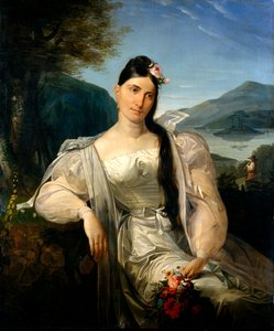 Retrato de la cantante Giuditta Pasta en el traje de escena de "Nina o la niña enloquecida por amor" de Giuseppe Molteni