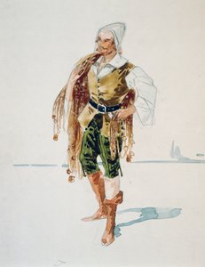 Traje de Bernabé en el acto III de La Gioconda de Amilcare Ponchielli, boceto de Giuseppe Palanti (1881-1946) de Giuseppe Palanti