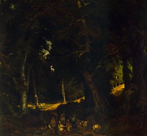 Campamento gitano, por Giuseppe Palizzi de Giuseppe Palizzi
