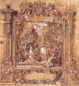 Se ofrece la Tiara al Cardenal Albani de Giuseppe Passeri