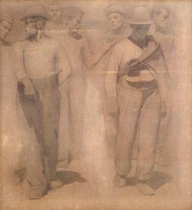 Viñeta de El Cuarto Estado de Giuseppe Pellizza da Volpedo