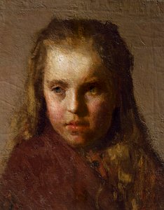 Cabeza de niña de Giuseppe Pellizza da Volpedo