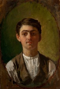 Autorretrato, 1885-1886 de Giuseppe Pellizza da Volpedo