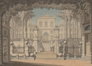 Un Palacio Turco (Probablemente para "El rapto en el serrallo" de Mozart) de Giuseppe Quaglio