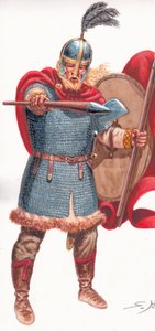 Líder bárbaro (visigodo o vándalo)