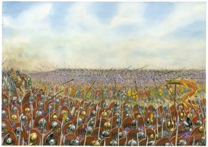 Batalla de Adrianópolis o Hadrianópolis de Giuseppe Rava