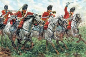 Primer Imperio: La Carga de los Royal Scots Greys, Regimiento de Dragones Escoceses, un Waterloo
