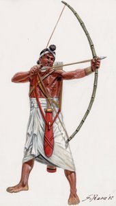 Arquero indio del ejército de Poros de Giuseppe Rava