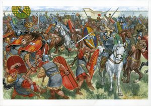 La batalla de Gergovia de Giuseppe Rava