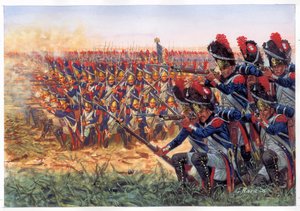 La Guardia Imperial de Napoleón I (1769-1821) en la batalla de Waterloo de Giuseppe Rava