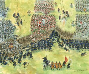 Guerra de Sucesión española: la batalla de Denain, 24 de julio de Giuseppe Rava