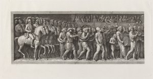 La entrada de los franceses en Milán, 15 de mayo de 1796 de Giuseppe Rosaspina, after Andrea Appiani
