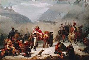 El Papa Pío VII cruza los Alpes