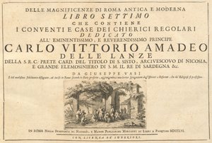 De las Magnificencias de la Roma Antigua y Moderna (vol. 3) de Giuseppe Vasi