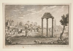 Parte de Campo Vaccino (Parte del Campo Vaccino) de Giuseppe Vasi