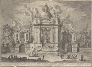 La Prima Macchina para la Chinea de 1771: El Templo de Asclepio de Giuseppe Vasi