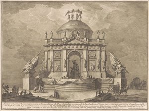 La Prima Macchina para la Chinea de 1773: El Templo de la Paz, 1773 de Giuseppe Vasi