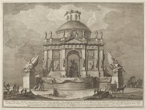 Un Templo Dedicado a la Paz, para el Festival de la "Chinea" de Giuseppe Vasi after Giuseppe Palazzi