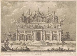 La Prima Macchina para la Chinea de 1765: El Jardín de las Hespérides de Giuseppe Vasi, after Giuseppe Palazzi, after Paolo Posi