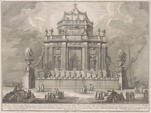 La Segunda Máquina para la Chinea de 1773: La preparación de la triaca en Venecia de Giuseppe Vasi, after Giuseppe Palazzi, after Paolo Posi