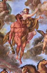 Detalle que representa a Artemisa, Apoteosis de Hércules