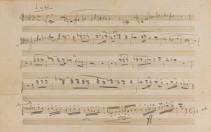Manuscrito: Ópera Otello de Giuseppe Verdi