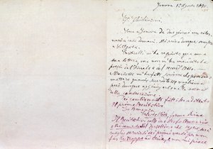 Carta manuscrita de Giuseppe Verdi al autor del libreto de Aida, Antonio Ghislanzoni de Giuseppe Verdi