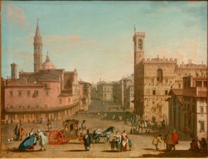 La Piazza San Firenze de Giuseppe Zocchi