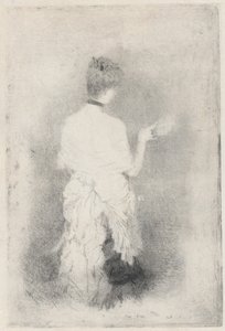Joven elegante vista desde atrás de Giuseppe de Nittis