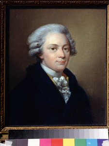 ""Retrato del compositor Wolfgang Amadeus Mozart (1756-1791)"" Pintura de Jozef Grassi (1757-1838) alrededor de 1783 Museo Estatal Central de Música Glinka, Moscú de Giuseppe or Josef Grassi