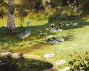 Desayuno en el jardín, detalle de Giuseppe or Joseph de Nittis