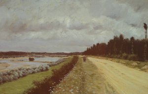 Camino rural a lo largo del Ofanto, por Giuseppe de Nittis de Giuseppe or Joseph de Nittis
