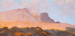 Fumarola del Monte Vesubio, circa 1871, por Giuseppe De Nittis