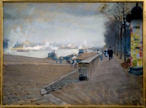 El Sena en París de Giuseppe or Joseph de Nittis